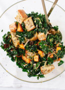 Balsamic Butternut, Kale and Cranberry Panzanella