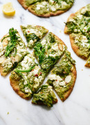 Roasted Broccoli Rabe and Pesto Flatbread