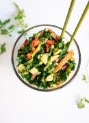 Chopped Kale Salad with Edamame, Carrot and Avocado