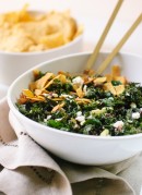 Feta Fiesta Kale Salad with Avocado and Crispy Tortilla Strips