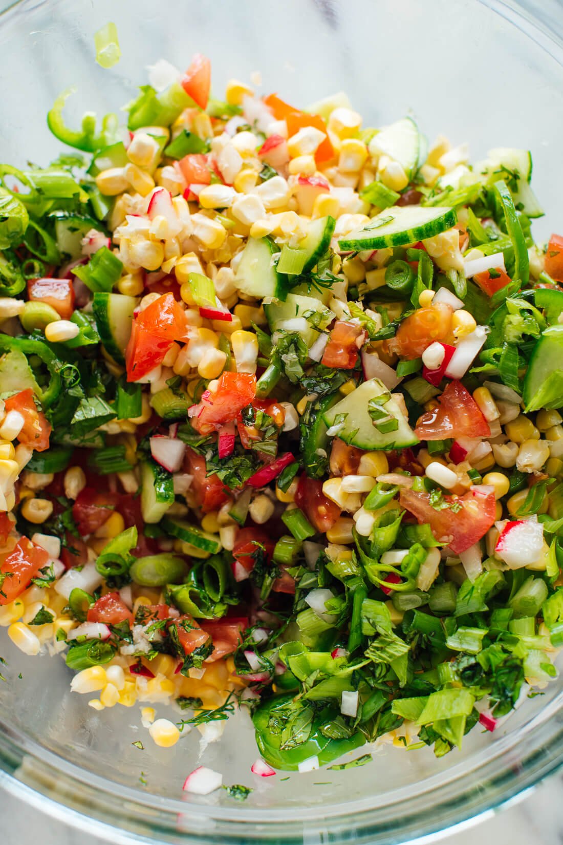 fresh corn salad
