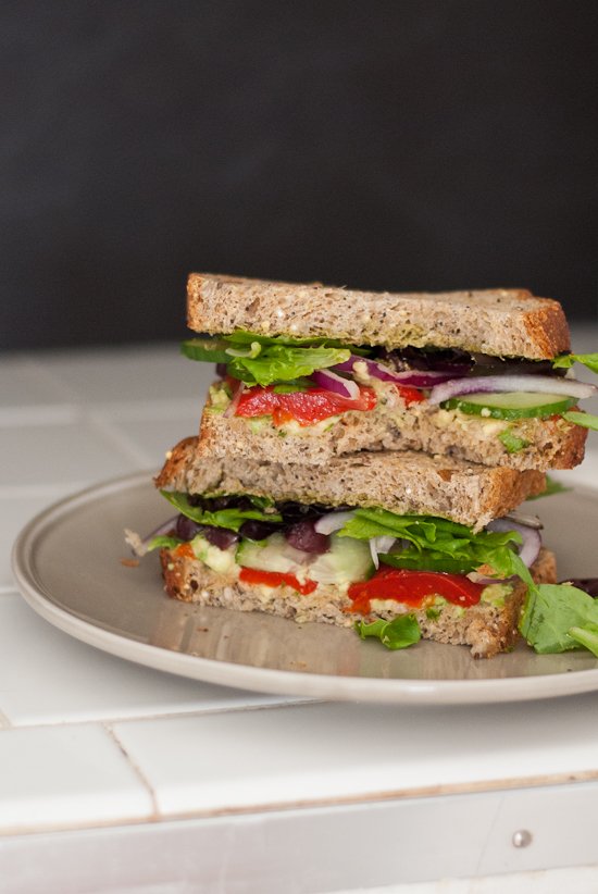 Greek avocado sandwich recipe