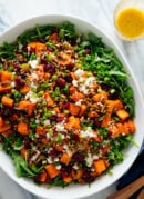 Hearty Sweet Potato, Arugula & Wild Rice Salad with Ginger Dressing