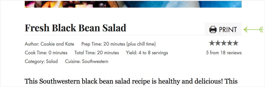 How to Print Recipes