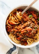 Hearty Spaghetti with Lentils & Marinara Sauce