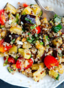 Mediterranean Quinoa Salad with Roasted Summer Vegetables