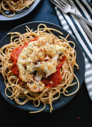 Parmesan-Crusted Cauliflower Steaks with Marinara