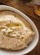 Roasted Garlic and White Bean Hummus, Served Warm