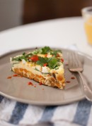 Baby Spinach Frittata with Sweet Potato Hash Crust