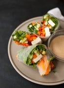 Summer Rolls with Spicy Peanut Sauce